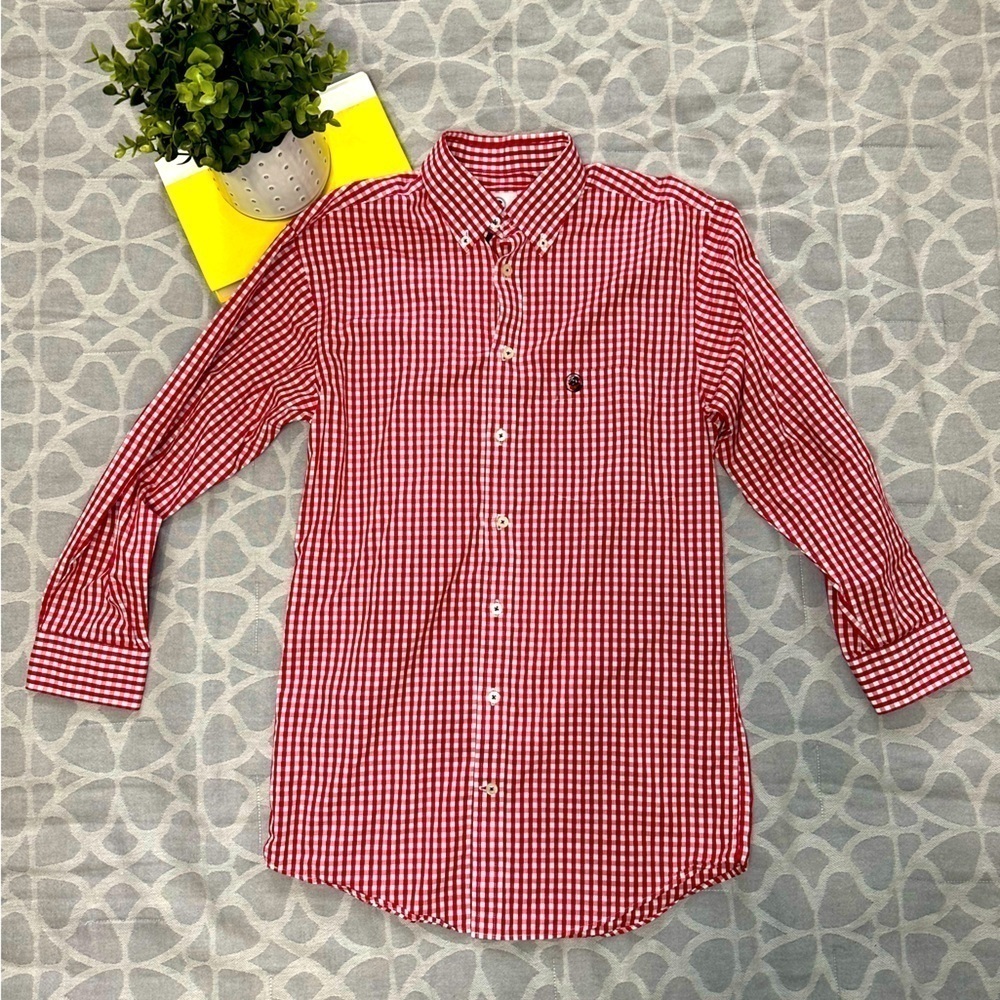 Southern Proper Men’s Red Checkered Button Up Size Small